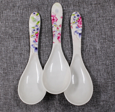 一元兩元熱銷款！仿瓷印花飯勺廠家直銷，廚房日用百貨批發首選